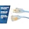 Southwire SJEOW Extension Cord, 12 AWG, Outdoor, 12/3, 1 Outlets, 5-15R, Blue/White, TPE, 5-15P, 50 ft 1638SW0061 - alternate 2