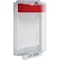 Safety Technology International Pull Station Cover w/Horn, Polycarbonate, Flush Mount, 5 1/2 in W x 8 1/8 in H x 2 5/8 in D, Red STI-13020NR - alternate 4