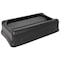 Rubbermaid Commercial Slim Jim(R) 23 gal Trash Can Lid, Swing Black, Resin, 1 Openings 11 1/4 in W/Dia FG267360BLA - alternate 5