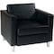 Ave 6 Collection: Pacific Arm Chair, Black Back, 32 in W 30-1/2" L 29-1/2" H, Fixed Arms, Vinyl Seat PAC51-V18 - alternate 3
