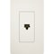 Lutron Lutron Satin Colors 1 Socket Telephone Faceplate - 1-gang - RJ-12 Phone - Biscuit SC-PJ-BI - alternate 2
