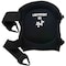 Ergodyne Knee Pad, Hard Shell, Foam, Gel Pad, Rubber Cap, Clip Closure, 2 Straps, Black, Universal 357 - alternate 3