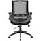 Boss Task Chair, Black Back, 27 in W 27" L 44" H, Flip, Mesh Seat B6776-BK - alternate 6
