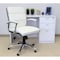 Boss Executive CaressoftPlus Chair with Metal Chrome Finish, Mid Back B9476-WT - alternate 4