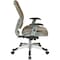 Office Star Managerial Chair Desk Chair, Adjustable Arms, 18-3/4" to 22-3/4" Height, Mesh, Brown 86-M88C625R - alternate 3