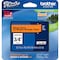 Brother Adhesive TZ Tape (R) Cartridge 0.70"x26-1/5ft., Black/Fluorescent Orange TZEB41G - alternate 3