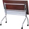 Lorell Rectangle Lorell Mahogany Flip Top Training Table, 23.6 W, 48 L, 29.5 H, Nylon Top, Mahogany LLR60722 - alternate 9