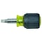 Klein Tools Multi-Bit Screwdriver / Nut Driver, 6-in-1, Stubby, Ph, Sl Bits 32561 - alternate 13