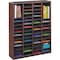 Safco Literature Organizer, Wood, 60 Compartment 9331MH - alternate 4