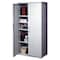 Iceberg Rough n Ready Storage Cabinet, Platinum Granite, HDPE, 4 Shelves, 36 in W x 22 in D x 72 in H 92573 - alternate 2