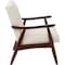 Ave 6 Collection: Davis Arm Chair, Wood Back, 26-1/2 in W 28-1/2" L 32-1/4" H, Fixed Arms, Fabric Seat DVS51-L32 - alternate 4
