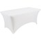 Iceberg Igear Stretch Fabric Table Cover, 30 in W x 72 in L, White 16523 - alternate 2