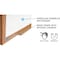 Ghent Dry Erase Board, Porcelain, 36 5/8 in, 48 5/8 in, Wood Frame, White, Matte M1W-34-1 - alternate 3