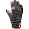 Proflex By Ergodyne Mechanics Gloves, Silicone Palm, XL, Black 821 - alternate 4