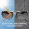 Ergodyne DAGR-PZ, Safety Glasses, Uncoated, Smoke Lens, Matte Gray Frame, Half-Frame, Polarized DAGR-PZ - alternate 4