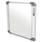 Ghent Dry Erase Board, Plastic, 27 7/8 in, 27 7/8 in, Aluminum Frame, White, Matte NEX101TM - alternate 2