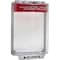 Safety Technology International Universal Stopper Cover, Polycarbonate, Flush Mount, 5 3/8 in W x 8 1/8 in H x 4 in D, Red STI-13020FR - alternate 3