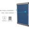 Ghent Enclosed Bulletin Board 42-1/8x27.75", 1 Door SILH20416 - alternate 2