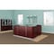 Mayline Reception Desk Medina Reception Station, Gray, 37-1/4" D X 42-3/4" H, 87-1/4" W X MNRSBFLGS - alternate 3