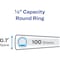 Avery Round Ring View Binder, 1/2", White 05706 - alternate 6