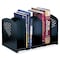 Safco Adjustable Bookrack, Black, Steel, 15 1/2 in W, 9 in L, 9 1/4 in H 3116BL - alternate 2
