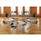 Iceberg CafeWorks Cafe/Breakroom Table, Gray Top, Silver Frame, 36 in W x 36 in L x 30 in H 65617 - alternate 6