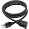 Tripp Lite Power Cord, HD, 5-15P, 5-15R, 15A, 14AWG, 6ft P024-006 - alternate 6