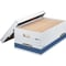 Bankers Box File Box, Corrugated Fiberboard, 15 in W, 24 in D, 10 in H, Lift-Off Locking Lid Closure 00702 - alternate 3