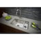 Elkay Sink, Undermount Mount, 0 Hole, Left Bowl 7.5" x 15.75", Right Bowl 21" x 15.75", Polished Satin EFRU321910T - alternate 7