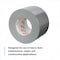 3M Heavy Duty Duct Tape, 3939 Series, 96mm W x 54 m L, Silver, PK12 3939 - alternate 8