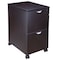 Boss Mobile Pedestal, File/File Mocha, 16"x22"x29.5"H N149-MOC - alternate 2