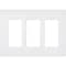 Lutron Designer Wall Plates, Number of Gangs: 3 Satin Finish, Snow SC-3-SW - alternate 2