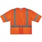Ergodyne Hi-Vis Economy Vest w/Sleeves M Class 3 U Back, , Zipper 3 Pockets, 1 Mic Tab 8320Z - alternate 4