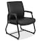 Boss Heavy Duty Guest Chair, Black Back, 23 in W 24" L 34" H, Fixed, Vinyl Seat B709 - alternate 2