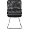 Boss Guest Chair, Black Back, 25 in W 24" L 39" H, Loop, Leather Seat B6409 - alternate 2
