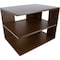 Victor Corner Shelf, Brown, Brown, Wood, Rubber, 13.2 in W, 9.8 in H, 9.7 in D B1120 - alternate 2