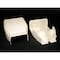 Legrand Raceway Divided Entrance End, CableSmart 40N2 Series, 8.56 in W, 2 in H, 7.31 in L, Ivory 40N2F21V - alternate 2