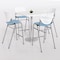 Kfi Poly Barstool, Sky Blue BR2300-P35 - alternate 2
