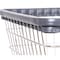 R&B Wire Products Wire Utility Cart with Single Pole Rack, 2 Bushel, Chrome 100CDC91C - alternate 5