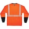 Ergodyne Black Front Perf. Lng Slv Shirt, 4XL, Org, Polyester, Orange, 4XL 8281BK - alternate 2