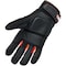 Proflex By Ergodyne Mechanics Impact Gloves, S, Black, Breathable Spandex 9001 - alternate 3
