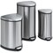 Safco 7 gal. Stainless Steel, Rigid Plastic Triangular Wastebasket, Silver 9686SS - alternate 3