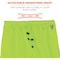 Ergodyne Hi-Visibility Rain Pants, Polyester, 30 1/4 in Inseam, Elastic Closure, Green, Size M 8915 - alternate 6