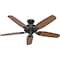 Hunter Decorative Ceiling Fan, 52 in Blade Dia, 5 Blades, 3 Speeds, 120V AC, New Bronze 53242 - alternate 2