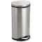 Safco 7-1/2 gal. Stainless Steel, Rigid Plastic Oval Wastebasket, Silver 9902SS - alternate 3