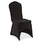 Zoro Select Stretch Fitted Banquet Chair Cover, Black 16411 - alternate 2