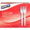 Genuine Joe Heavyweight White Plastic Forks, PK40 GJO0010430CT - alternate 3