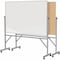 Ghent Dry Erase Board, Plastic, 78 1/4 in, 77 in, Aluminum Frame, White ARMK46 - alternate 2