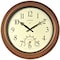 Zoro Select 18" Analog Thermometer Wall Clock, Brown 50314A2 - alternate 6