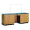 Diversified Spaces Teachers Desk Instructor Desk, 96" x 30" x 36", 30" D X 36" H, 96" W X Red Oak 1116KF - alternate 2